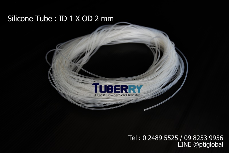 ท่อยางซิลิโคนใส ID 1 X OD 2 mm