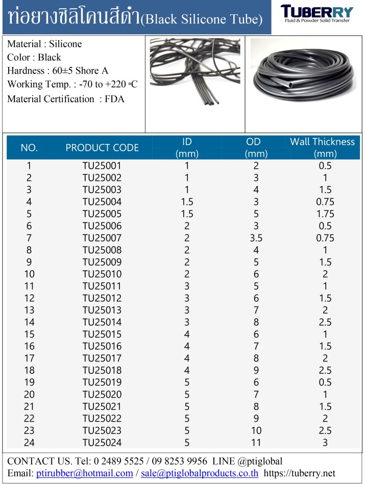 ท่อยางซิลิโคนสีดำ-1