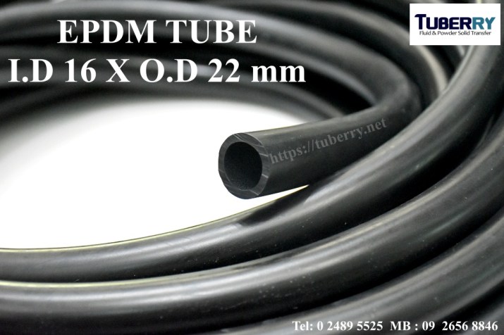 ผู้ผลิตท่อยางEPDM I.D 16XO.D 22 mm