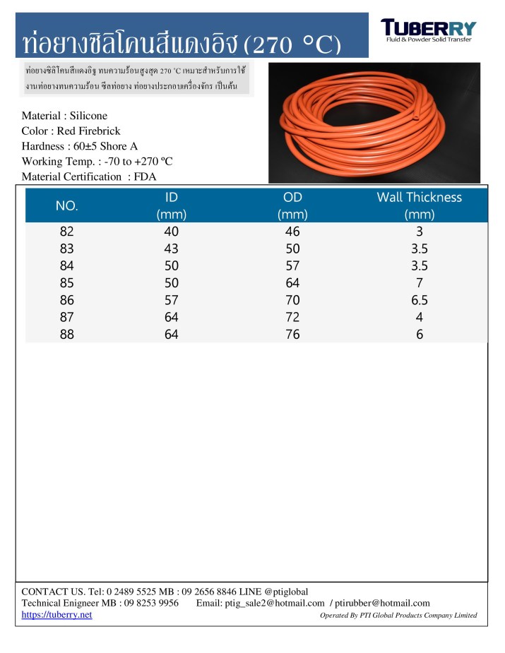ท่อยางซิลิโคนทนความร้อน 270 (5)